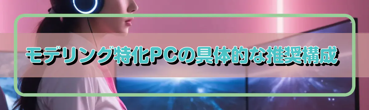 モデリング特化PCの具体的な推奨構成