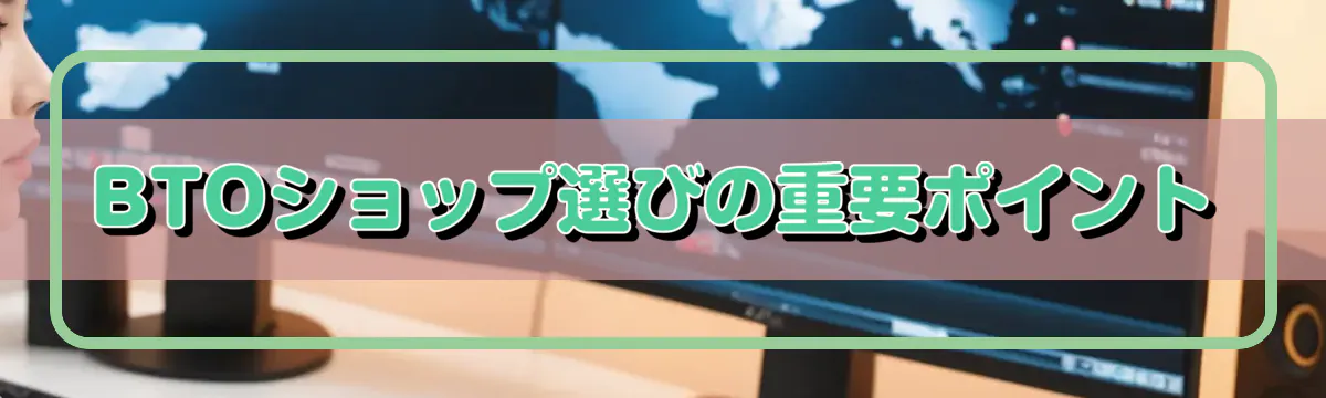 BTOショップ選びの重要ポイント