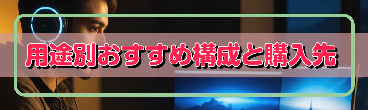 用途別おすすめ構成と購入先