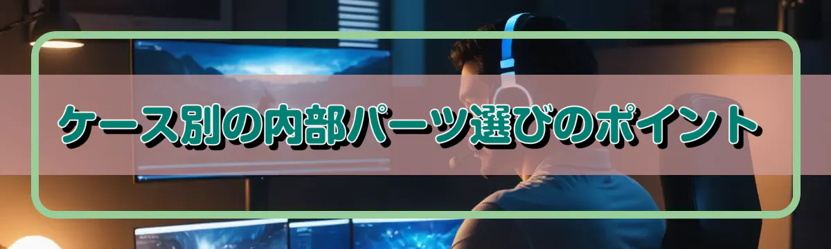 ケース別の内部パーツ選びのポイント